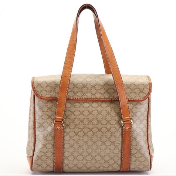 Vintage Celine Coated Canvas Shoulder Bag - Picture 3 of 11